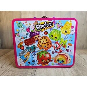 Shopkins 100-Piece Puzzle in Metal Lunch Box Tin w/ Handle • Pressman •